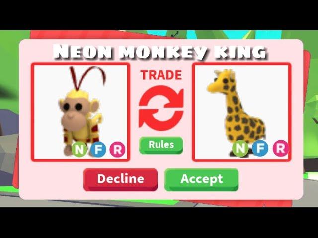 What People Offer For A *Neon Monkey King* In Adopt Me