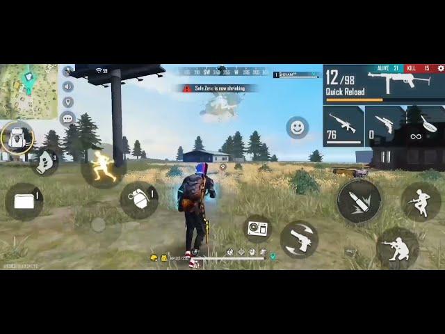 free fire headshot video with sks and mp40. (T.v.L) gaming  (must watch) one vs four