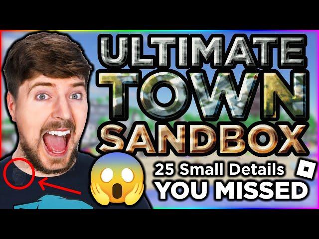 25 Small Details you missed in Ultimate Town Sandbox [Roblox]