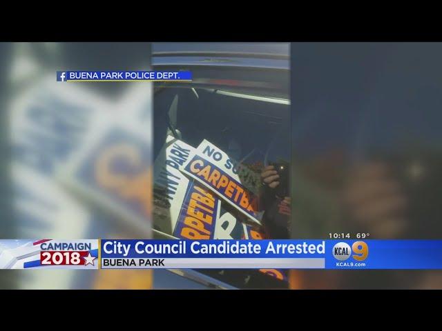 Buena Park City Council Candidate Cited For Stealing Campaign Signs