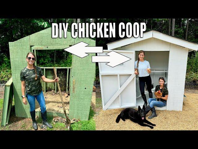 From an OLD blind to a NEW Chicken Coop | DIY Repurposing Project