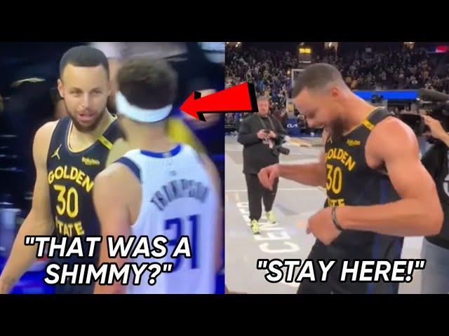 FULL Audio Of Steph Curry Trash Talking Klay Thompson: “You Better Stay Here.. Stay Here!”