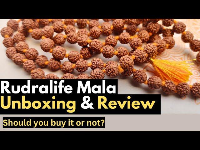 Rudralife Rudraksha Mala Review and unboxing | how to order & who should wear?