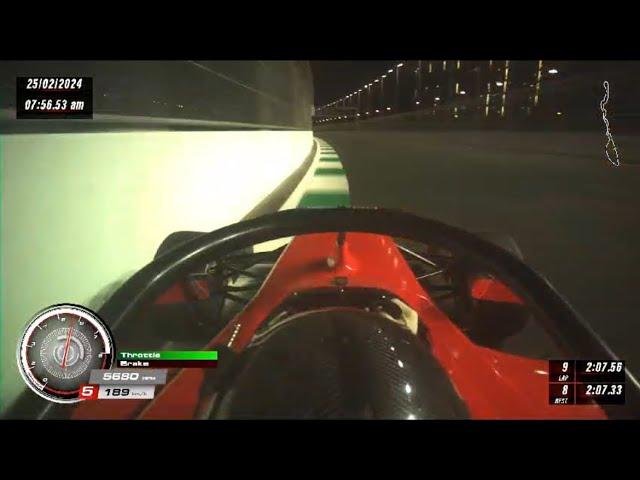 F4 qualifying onboard around Jeddah - Petrović Andrej