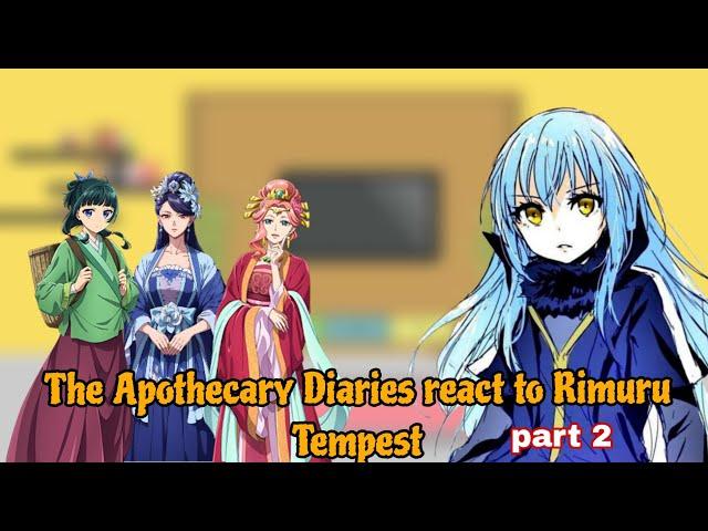 Apothecary Diaries react to Rimuru Tempest || Gacha reaction ||That Time I Got Reincarnated as Slime