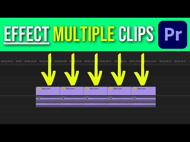 Apply an Effect to Multiple Clips in Premiere Pro (2 methods)