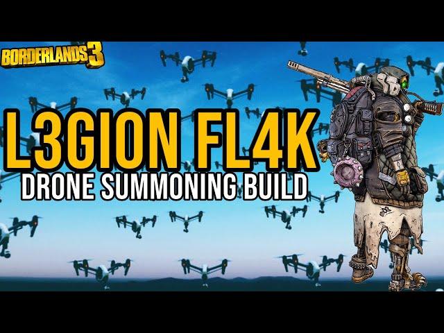 10+ DRONES MELT EVERYTHING!! New 4th Skill Tree Pet Build! // L3GION FL4K // Borderlands 3