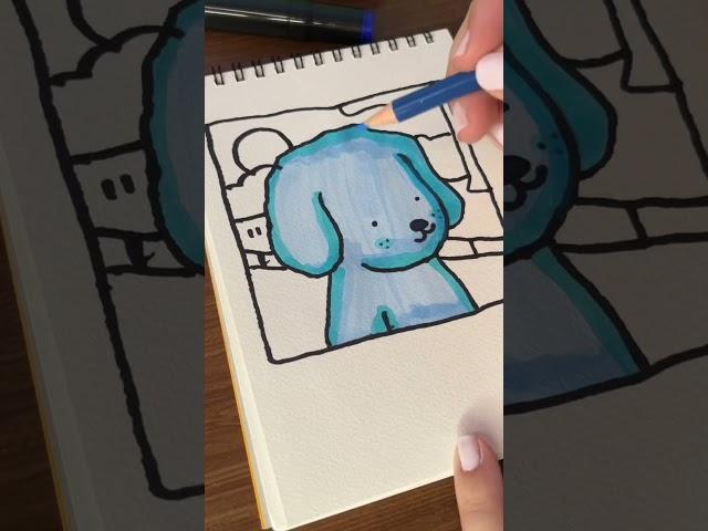 Bobbie Goods Blue Vs Pink Part 1 #art #drawing #coloring