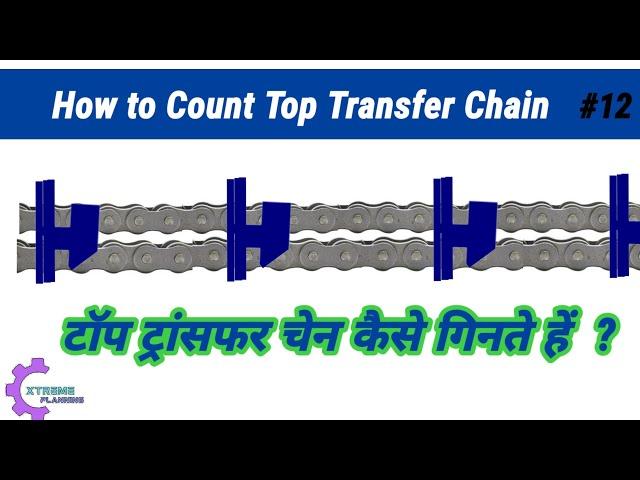 How to Count a Top Transfer Chain  | Biscuit Packing Machine | Xtreme planning