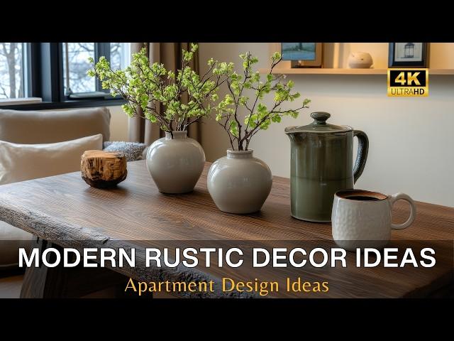 Bold Elegance: Transform Your Small Apartment with Modern Rustic Decor Ideas