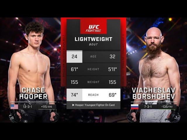 Chase Hooper vs Viacheslav Borshchev UFC Highlights