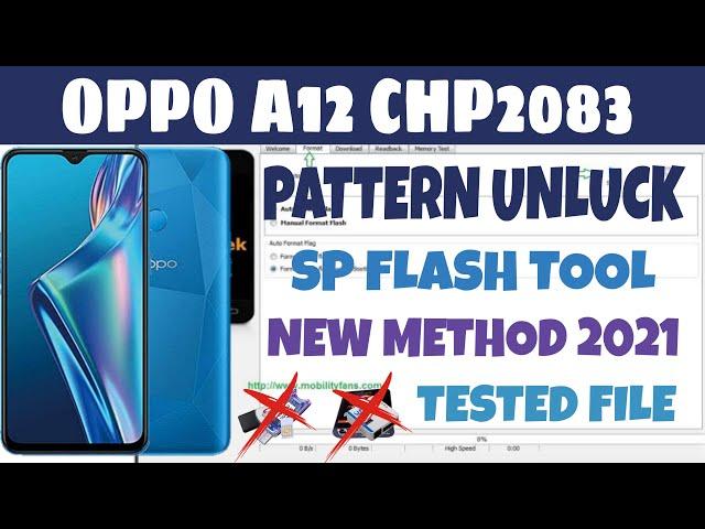 OPPO A12 CPH 2083 PIN, PATTERN, PASSWORD UNLOCK BY SP FLASH TOOL TESTED 100%