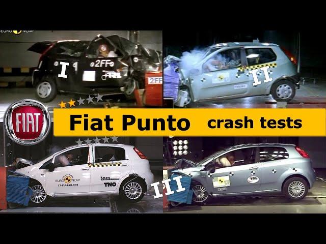 Fiat Punto Crash Test (1 2 3) all generations (Euro NCAP)