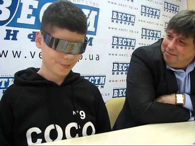 Слепой 13-летний диджей Юра Астахов - DJ Yura Blade в ВЕСТИ-ИНФОРМ в Запорожье