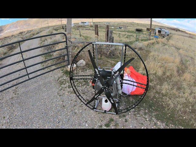 What Happens If You Fly In A CRAZY GUST FRONT On A Paramotor??  [Dell Schanze]