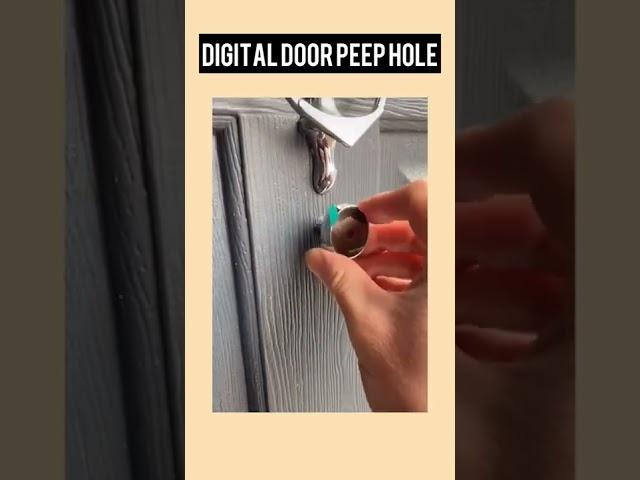 Digital Door peephole. Music: Blue Window. Musician Jeff Kaale #shorts #tech #camera #hiddencamera