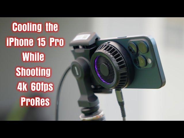 How long will the iPhone 15 Pro shoot in ProRes 4k 60fps before it overheats