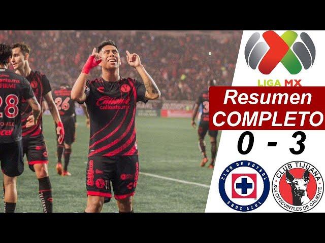 Tijuana vs Cruz Azul 3-0 Resumen Y Goles COMPLETO | Liga MX Cuartos DE Final IDA Apertura 2024