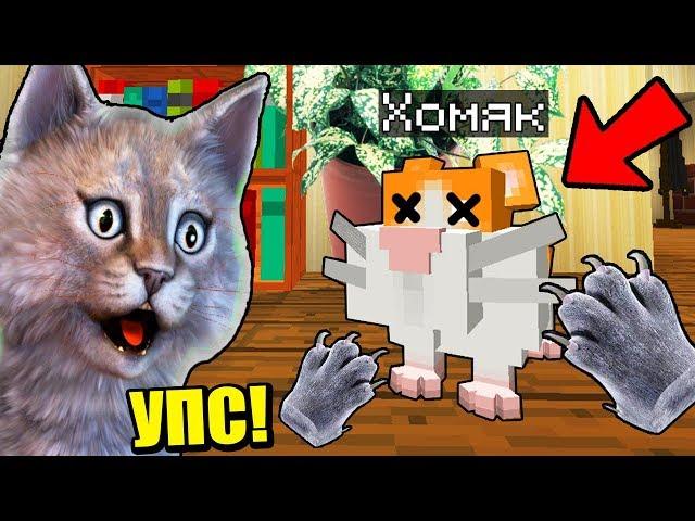 НЕПОСЛУШНЫЙ КОТЁНОК УБИЛ ХОМЯЧКА! - МАЙНКРАФТ ЖИЗНЬ КОТИКА 4 СЕРИЯ