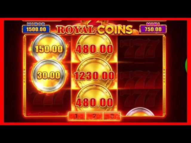 BIG COINS = BIG WINS!  Royal Coins 2 Slot  $30 SPINS Free to Play Available!