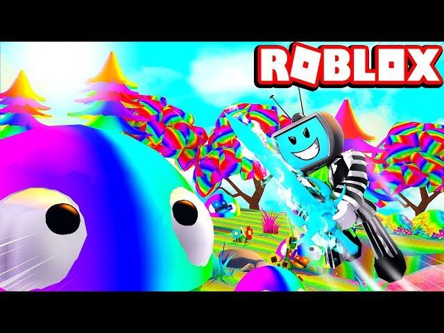 *EPIC* Fighting The OVERPOWERED RAINBOW BLOB KING (CODES) Roblox Blob Simulator