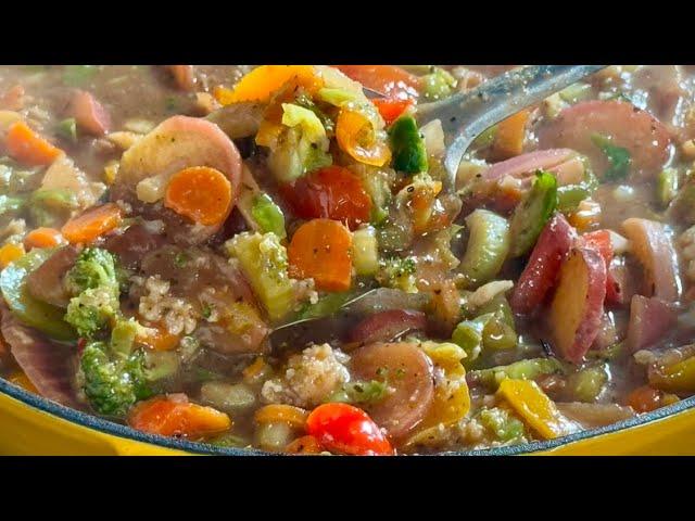 My brother cooking his signature Irie’s Ital a.k.a. Vegetable Medley