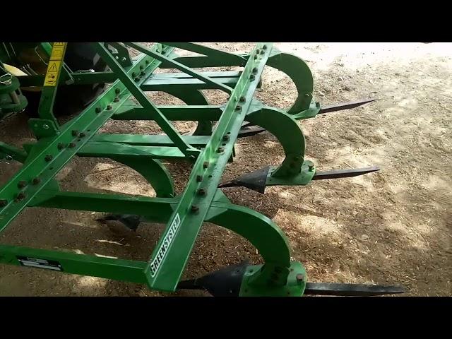 New 5105 4x4 With Green System 5 tine Plow