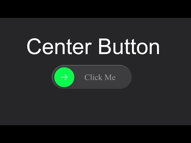 How To Center a Button in HTML  and CSS