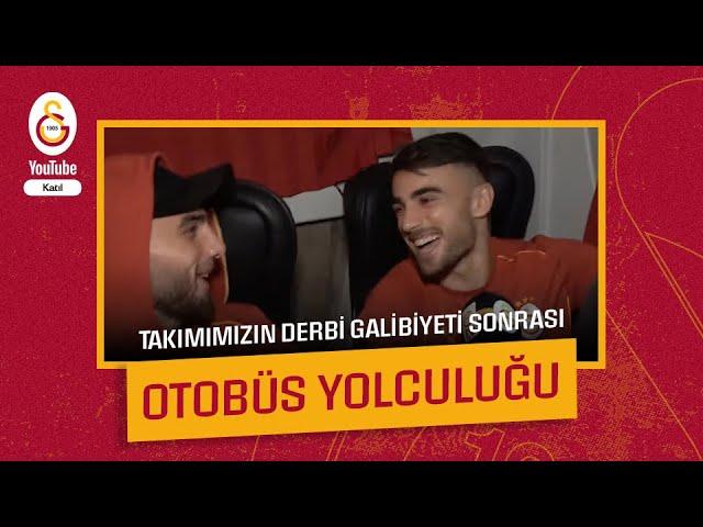  Aslanlarımızın, Fenerbahçe galibiyeti sonrasında takım otobüsünden canlı yayın