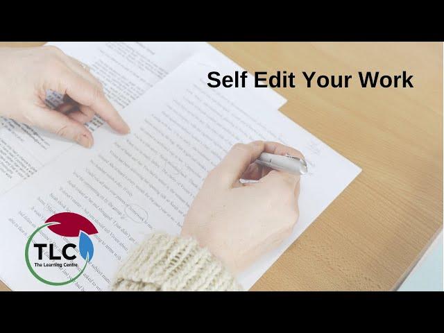 Self-Edit your Work