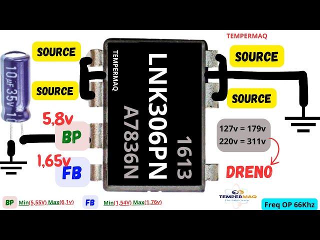 Lnk 306 pn datasheet Como Testar