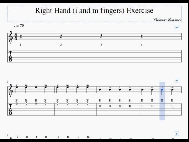 Open Strings (i_and_m_fingers) Exercise