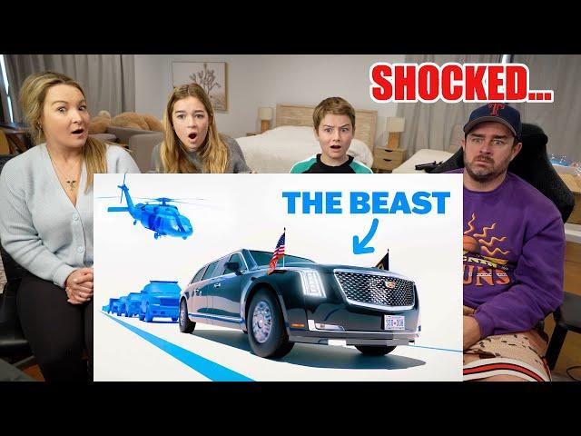 New Zealand Family React to How the US President Travels (ELECTRIFIED DOOR HANDLES & SMART SMOKE?!)