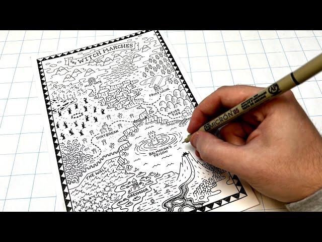 Drawing Fantastical World Maps!