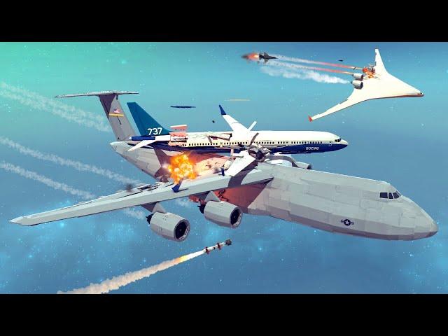 Airplane Crashes & Shootdowns #1 | Besiege