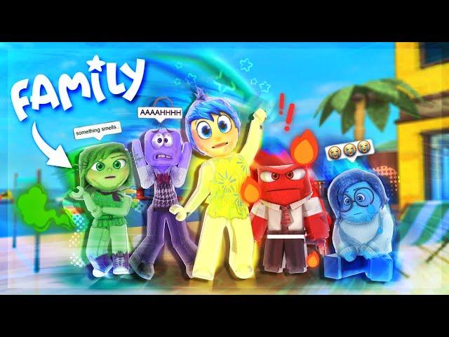 MY FAMILY AS *INSIDE OUT 2* EMOTIONS in MM2... (CHAOS)