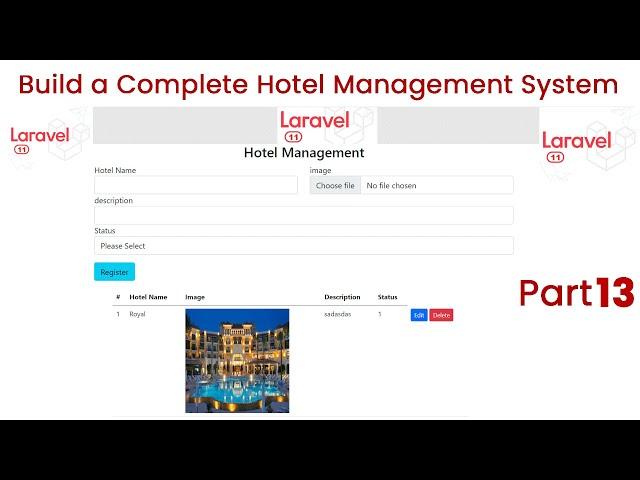 Build a Hotel Management System in Laravel 11 Part 13 | Full Project Tutorial