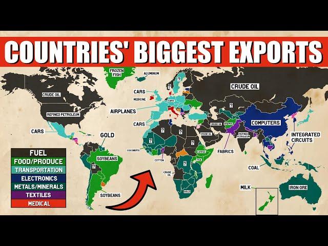 What Is Each Country's Biggest Export?