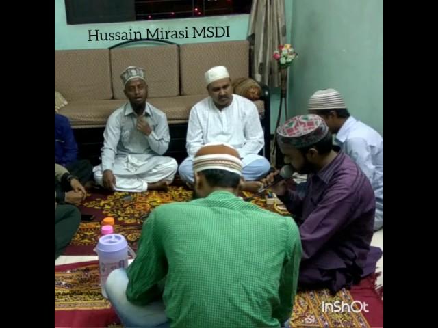 Mehfil e naat ! Meelad un Nabi celebration ! Hussain Mirasi MSDI ! Meri kismat ! SunniDawateIslami