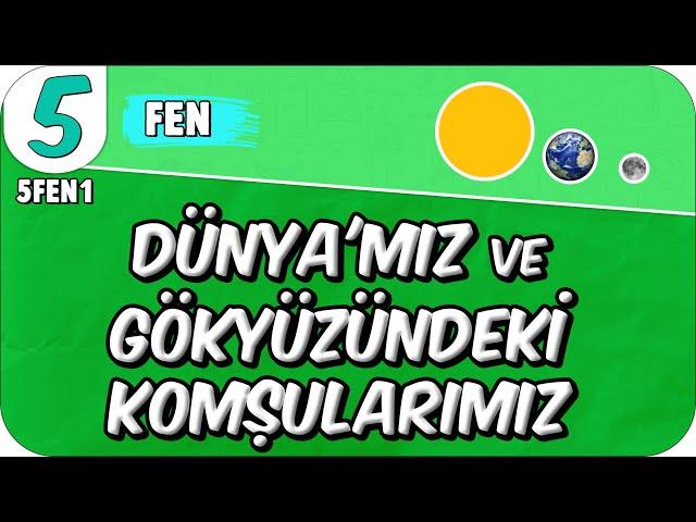 Dünya'mız ve Gökyüzündeki Komşularımız  5FEN1 #2025