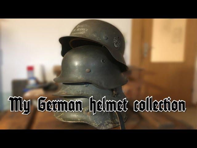 My WWII German Combat Helmet Collection