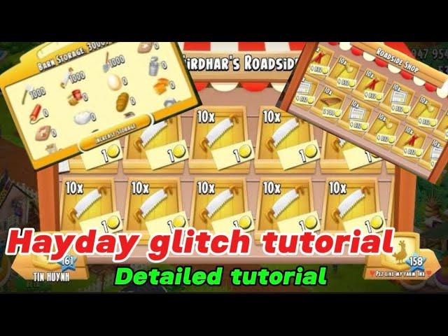 Hayday glitch tutorial 2024 | Easier way to doubled items #games #viralvideo #gaming