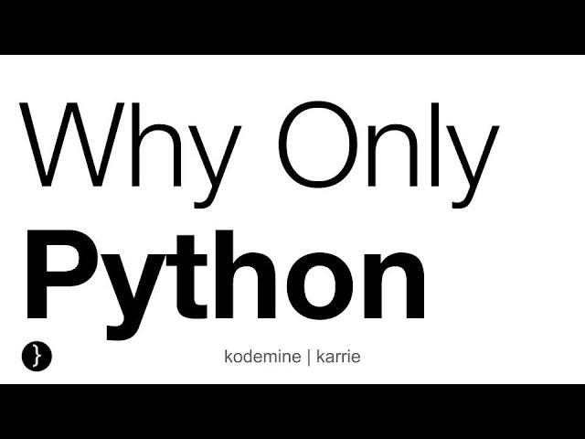 Why Python | Python Tutorial | Python Course