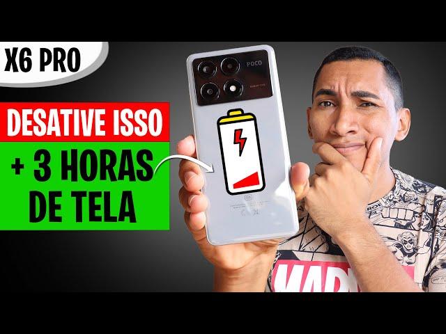 Desative o VILÃO da BATERIA do POCO X6 PRO  - Antes que seja tarde