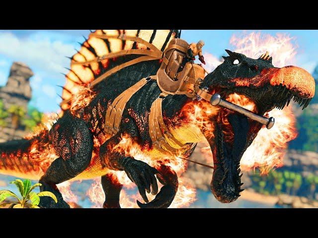 Taming A Spino with Some Real Fire Power! | ARK Ascended #11