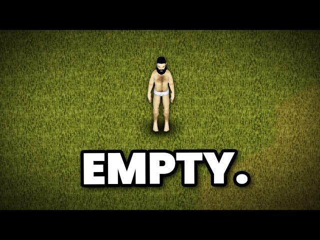 Can I Survive in an EMPTY FIELD in Project Zomboid?