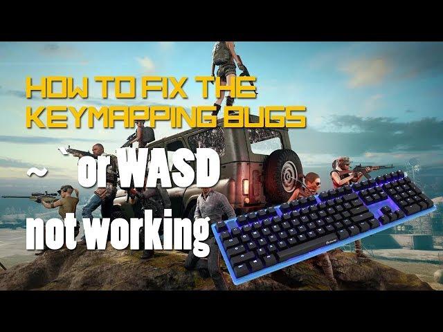 How to fix ~ and wasd keymapping on Tencent Gaming Buddy