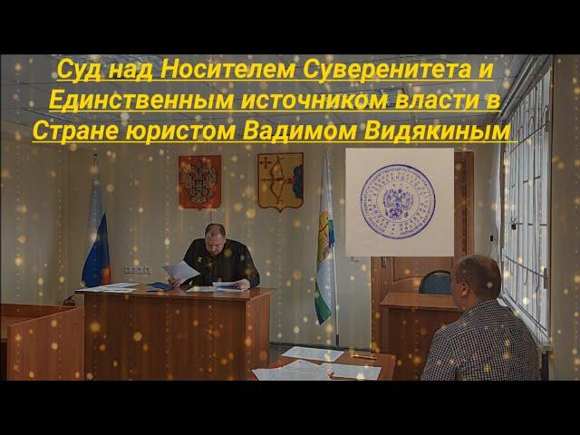 Суд над Носителем Суверенитета и Единственным источником власти в стране юристом Вадимом Видякиным