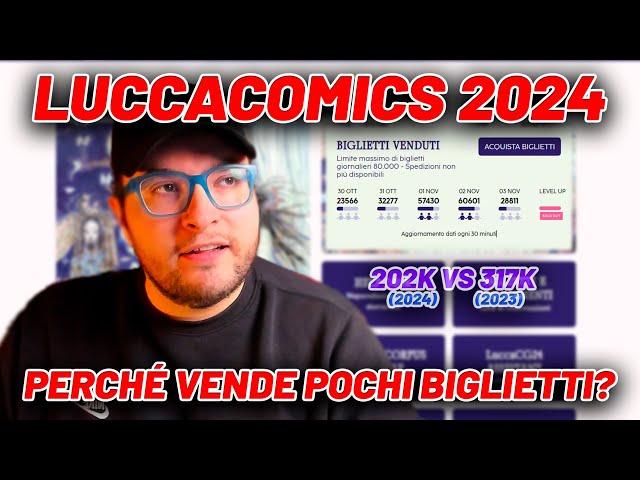 Perché Lucca comics 2024 sta vendendo pochi biglietti?