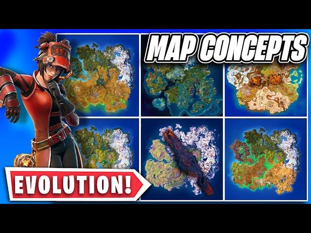 Fortnite Map Concept EVOLUTION! Custom Maps Compilation